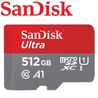 【SanDisk 晟碟】512GB 120MB/s Ultra microSDXC TF U1 A1 記憶卡(平輸)