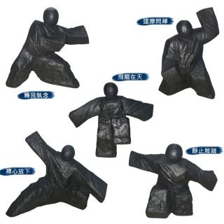 【Laart Monto 拉蒙朵】禪佛雕塑大師袁啟同-功夫五式-任選款(墨玉雕件)