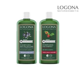 【德國LOGONA諾格那】天然有機洗髮精250ml 2入組(養髮/抗屑)