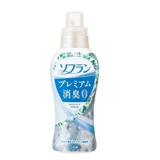 【LION 獅王】日本 消臭衣物柔軟精-純白香草香 550ml