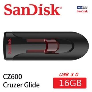 【SanDisk 晟碟】全新升級版 USB3.0 16GB  亮紅伸縮高速 隨身碟(伸縮設計 5年原廠保固)