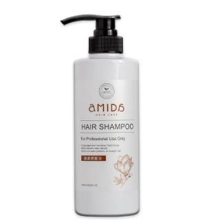【Amida 蜜拉】柔順王無添加專業胺基酸髮浴-受損髮專用500ml(保濕/無矽靈/強化髮根)