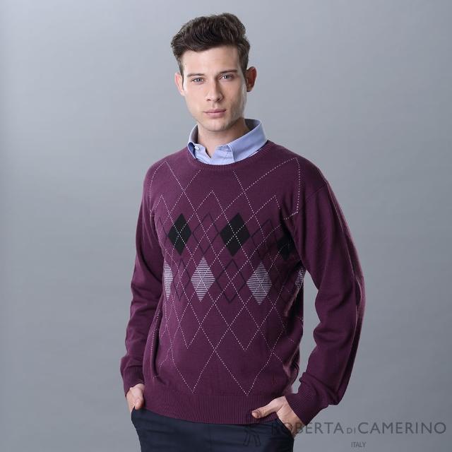 ROBERTA 諾貝達【ROBERTA 諾貝達】台灣製 保暖 純美麗諾羊毛衣(RSE51-79紫色)