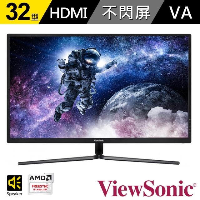 【ViewSonic 優派】VX3211-4K-MHD 32型 4K廣視角電腦螢幕(16:9/VA/60Hz/HDMI/DisplayPort/含喇叭)