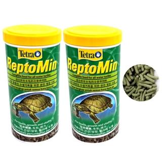 【TETRA 德彩】烏龜飼料2瓶 條狀飼料 1000ml澤龜.水龜 2罐1L超值組(兩棲爬蟲主食飼料T255×2)