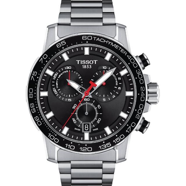 【TISSOT 天梭】Supersport 計時手錶-45.5mm(T1256171105100)