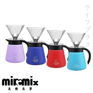 伊蓮娜#304真空保溫壺-600mlX1+慢拾光/手沖式不銹鋼咖啡濾杯/2-4人X1