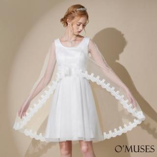 【OMUSES】兩件式伴娘婚紗短禮服18-2042(S-2L)
