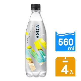 【味丹】多喝水MORE氣泡水-檸檬風味560mlx4入/組