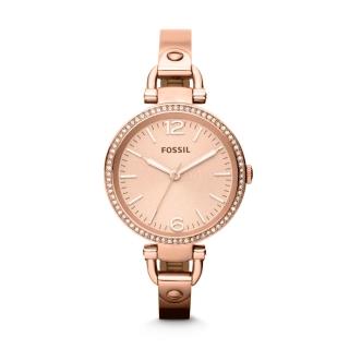 【FOSSIL】簡約質感玫瑰金腕錶(ES3226)