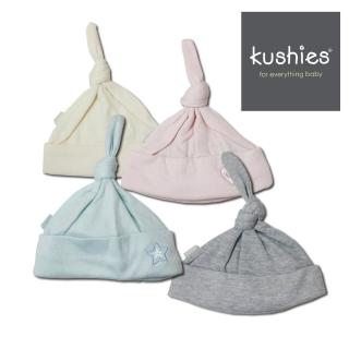 【kushies】純棉柔軟打結嬰兒帽(素雅色系 - 秋冬特價)