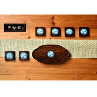 【先藝堂】千山萬水黑檀木點藍茶具組