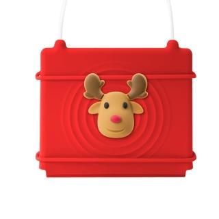 【Bone】逗扣口罩收納夾 Maskeeper - 麋鹿先生(收納套 收納盒 綁繩)