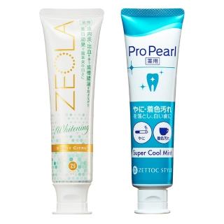 【Zettoc 澤托克】牙周亮白牙膏組合(亮白柑橘+勁涼薄荷)