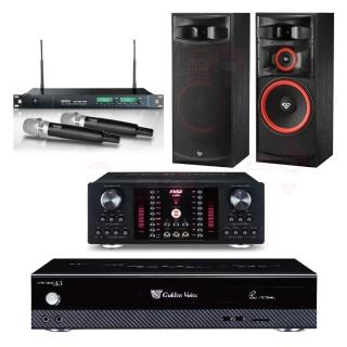 【金嗓】點歌機4TB+擴大機+無線麥克風+迴授抑制器+喇叭(CPX-900 A3+A-480N+ACT-869PRO+XLS-15)