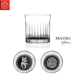 【RCR】義大利 RCR MAORI 360mL 無鉛水晶玻璃杯 6入盒裝(威士忌杯 雞尾酒杯 飲料杯)