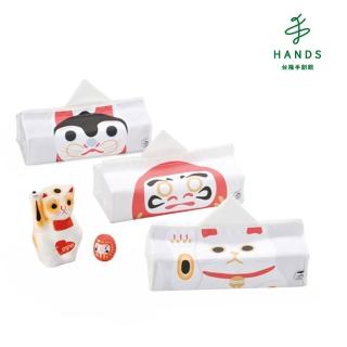【TOKYU HANDS 台隆手創館】日本製純棉和風面紙盒(犬張子/招財貓)