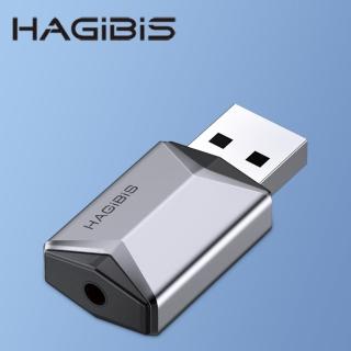 【HAGiBiS】鋁合金USB耳麥合一外接式音效卡（單孔）(MA24)