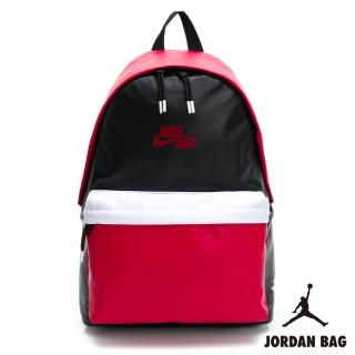 【NIKE 耐吉】後背包 雙肩包 筆電包 喬丹 飛人 運動 登山 旅行 JORDAN 黑紅 JD2113010AD-001