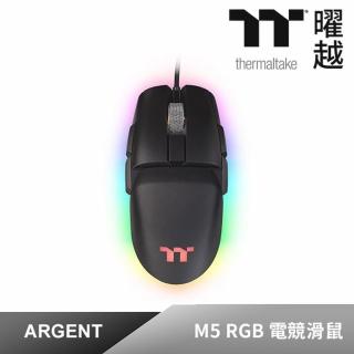【Thermaltake 曜越】幻銀 ARGENT M5 RGB 電競滑鼠(GMO-TMF-WDOOBK-01)