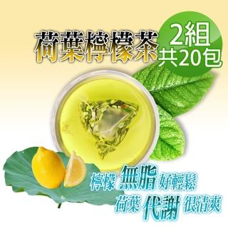 【蔘大王】台灣荷葉檸檬茶包6gx10包x2袋(解油雙寶;回甘很到位;代謝很輕鬆;無咖啡因無茶鹼)