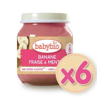 【BABYBIO】生機香蕉草莓鮮果泥(130gX6)