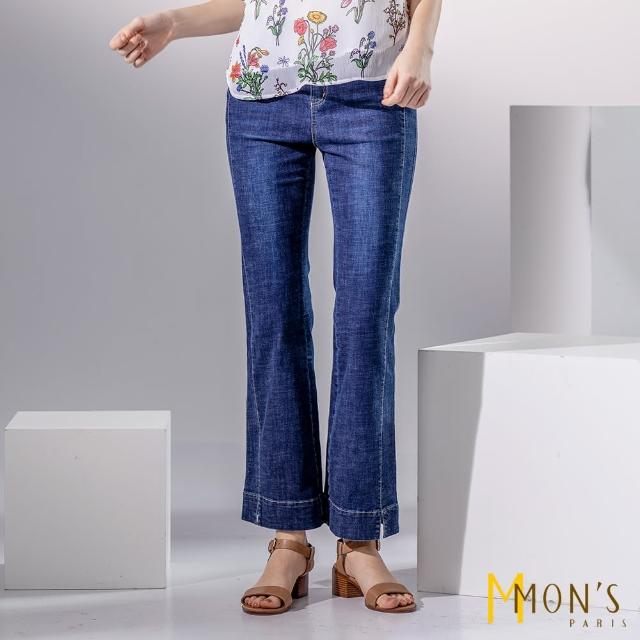 【MON’S】微喇叭修身時尚牛仔褲