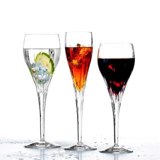 【Royal Duke】Violetta流線紅酒杯320ml(一體成形水晶杯)