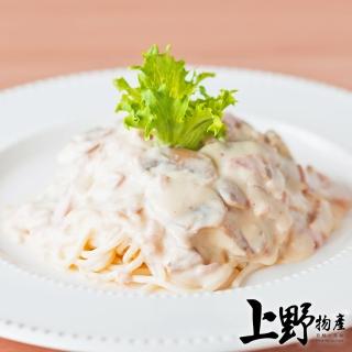 【上野物產】薩莫里白醬玉米義大利麵 x12包(麵體+醬料包 300g土10%/包)