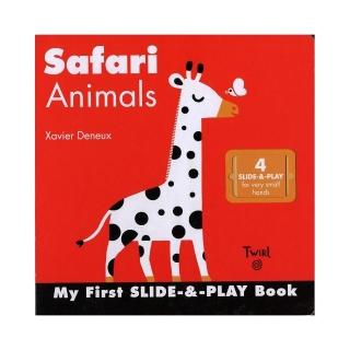 【麥克兒童外文】Safari Animals： My First Slide-&-play Book
