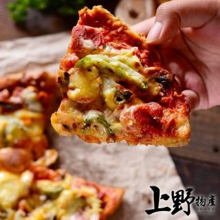 【上野物產】美味六吋牽絲牛肉比薩披薩 x30片(120g土10%/片 Pizza 比薩 披薩 烤箱微波爐即可)