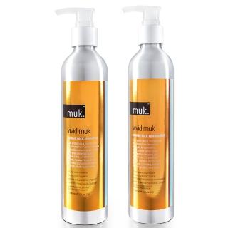 【MUK 潮嘜】洗髮乳/護髮素 300ml(染髮/受損髮質 專用洗髮精&護髮素)