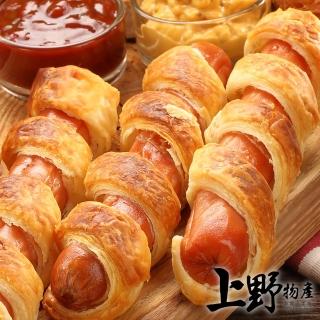 【上野物產】香濃酥脆乳酪燒餅 x45片(46g土5%/片 乳酪片 早餐 燒餅 餡餅 水餃)