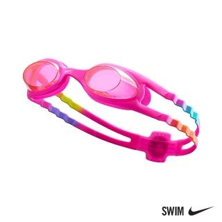 【NIKE 耐吉】SWIM 兒童休閒泳鏡 EASY FIT 粉 NESSB166-656