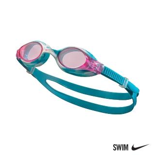 【NIKE 耐吉】SWIM 兒童運動型泳鏡 Swoosh 粉 NESSA187-656