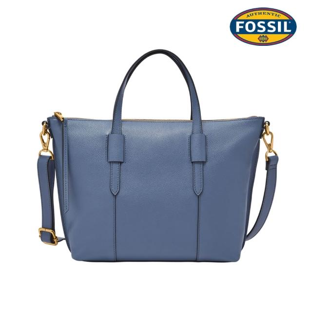 【FOSSIL】Skylar 真皮質感兩用水餃包 (多色任選)