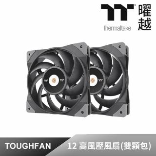 【Thermaltake 曜越】TOUGHFAN 12 高風壓風扇2入(CL-F082-PL12BL-A)