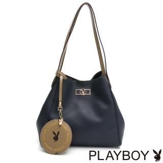 【PLAYBOY】托特包 彩虹假期系列(藍色)