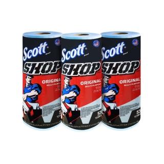 【Scott】美國強韌萬用紙抹布(55張X3捲)