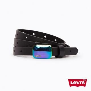 【LEVIS】女款 真皮皮帶 / 幾何虹彩釦頭 熱賣單品