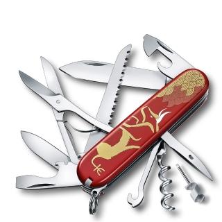 【VICTORINOX 瑞士維氏】16用Huntsman 2021牛年紀念刀禮盒(13714.E10)