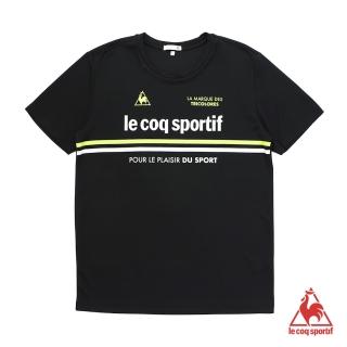 【LE COQ SPORTIF 公雞】短袖T恤 男-黑-LON2012799