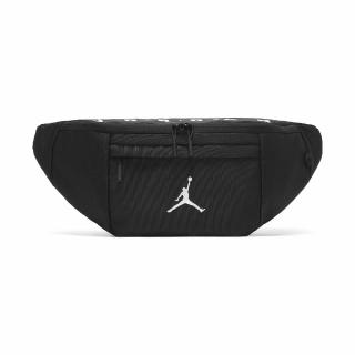 【NIKE 耐吉】腰包 Jordan Waist Pack 男女款 喬丹 飛人 斜背包 外出 大容量 黑 白(JD2123012GS-001)