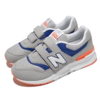 【NEW BALANCE】休閒鞋 997H W 寬楦 童鞋 紐巴倫 N字鞋 魔鬼氈 穿搭推薦 中童 灰 藍(PZ997HSKW)