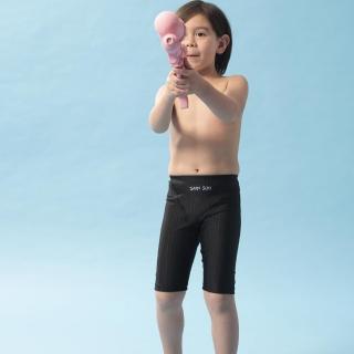 【SAIN SOU 聖手牌】兒童七分競泳泳褲附泳帽(A672003)