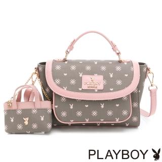 【PLAYBOY】翻蓋書包 My Heart系列(粉色)