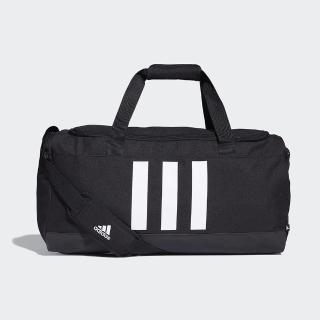 【adidas 愛迪達】健身包 運動 旅行 側背包 手提包 3S DUFFLE M 黑 GN2046