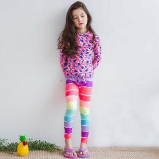 【泳衣果】兒童泳衣水母衣長袖二件式人魚彩泳裝小朋友(M-4L)