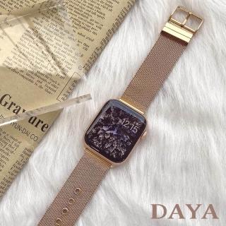 【DAYA】Apple Watch 42/44/45mm 針扣式米蘭尼斯錶帶