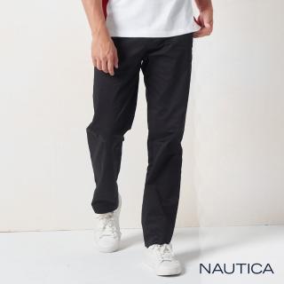 【NAUTICA】男裝 型男百搭休閒長褲(黑色)